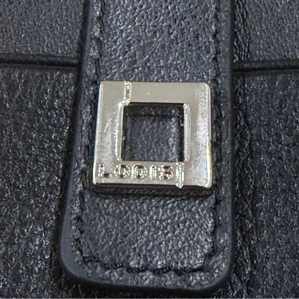 Lodis Julia RFID Leather Slim Zip Wallet Black New‎